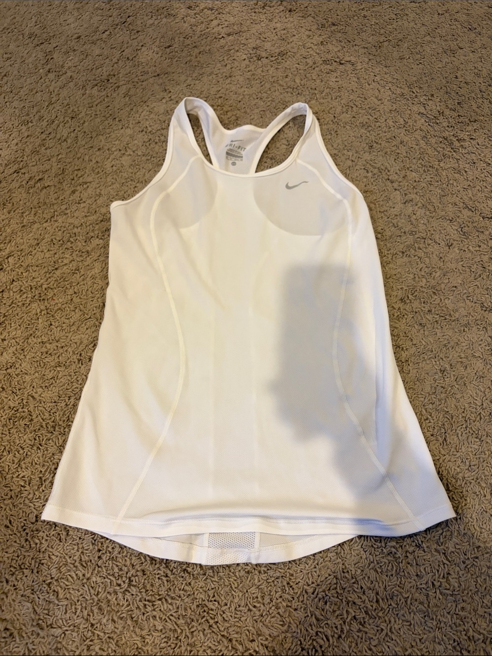Nike White Women's Racerback Performance Tank